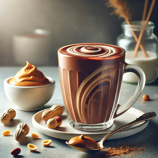 Chocolat chaud au beurre de cacahuètes, gourmand et original