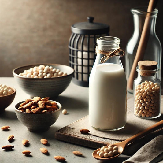 Lait végétal maison aux amandes et au soja