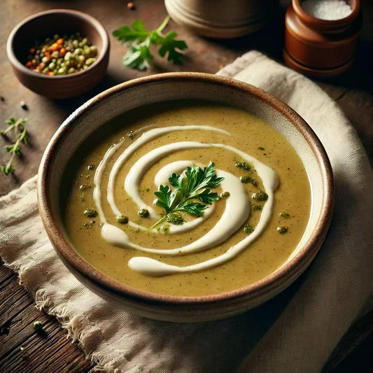 Velouté de légumes variés, fait maison avec des légumes frais