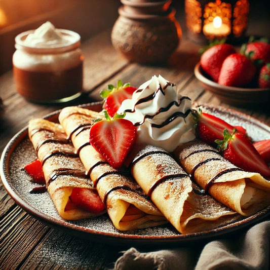 Crêpes sucrées maison, légères et à garnir selon vos envies