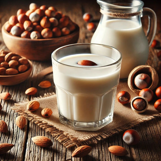 Lait végétal maison amande-noisette, doux et savoureux
