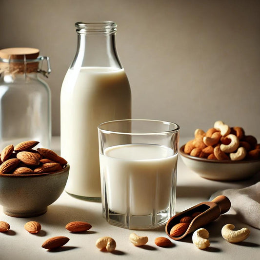 Lait végétal onctueux aux amandes et noix de cajou