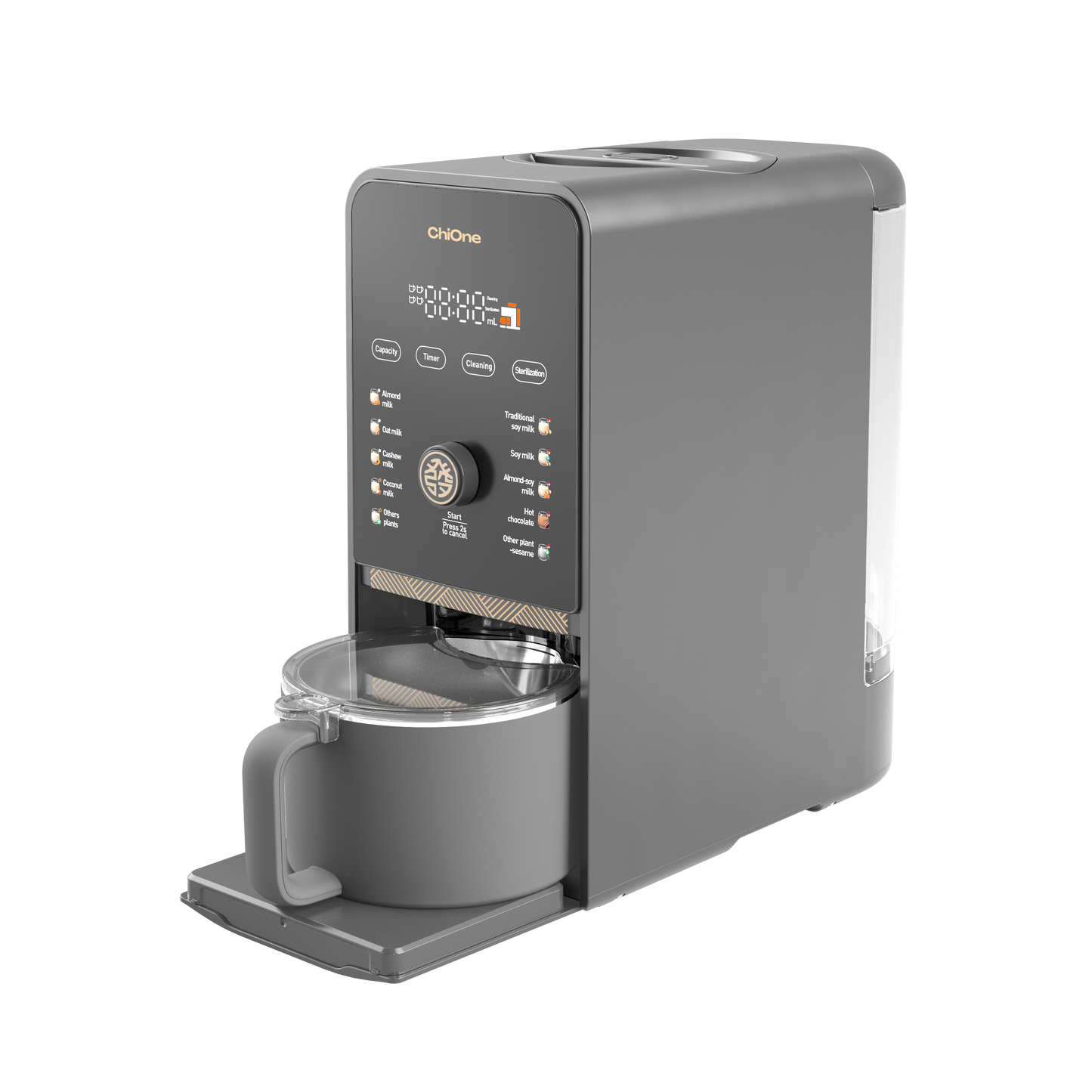 Machine à lait végétal auto-nettoyante pour préparer des boissons maison, saines et sans gaspillage.