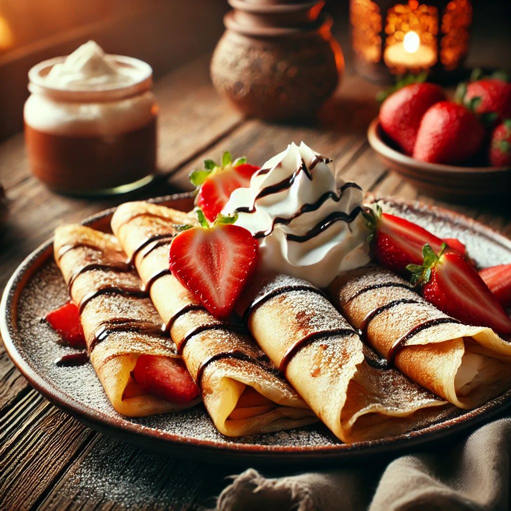 Crêpes sucrées maison, légères et à garnir selon vos envies